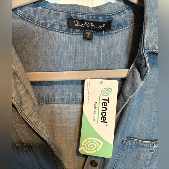 NWT Velvet Heart Tencel Denim Dress - Size Small - Picture 8 of 17